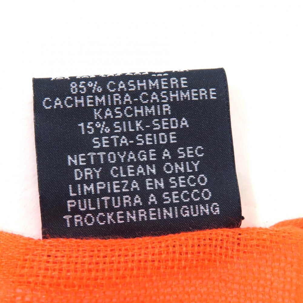HERMES Authentic Orange Silk Scarf - Picture 9 of 11